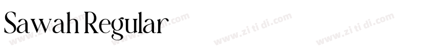 Sawah Regular字体转换